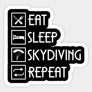 Fantastic Eat Sleep Skydiving Sticker